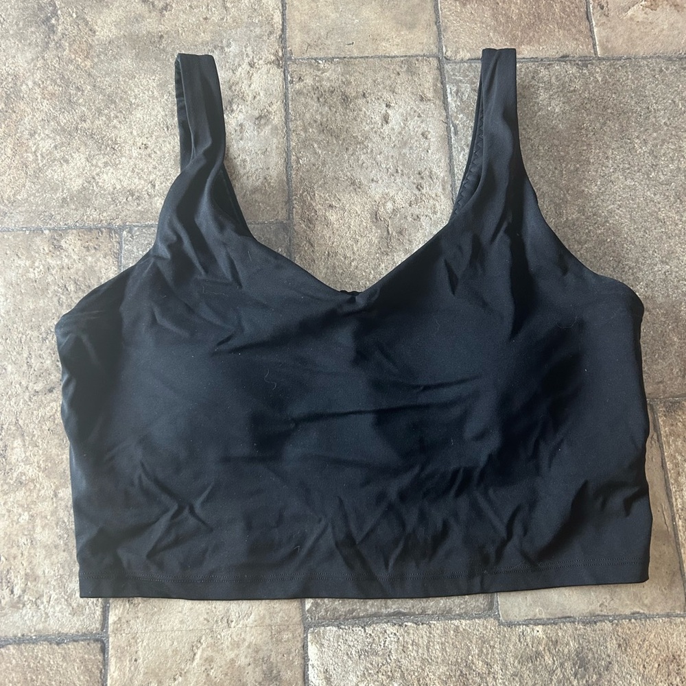 Offline by aerie black padded workout tank